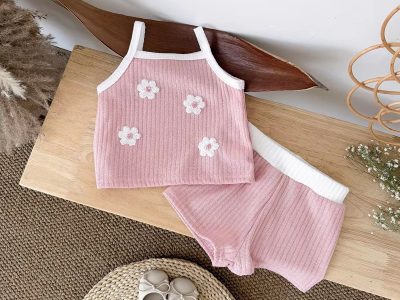 Blush Knit Co-Ord Set | Little Pear