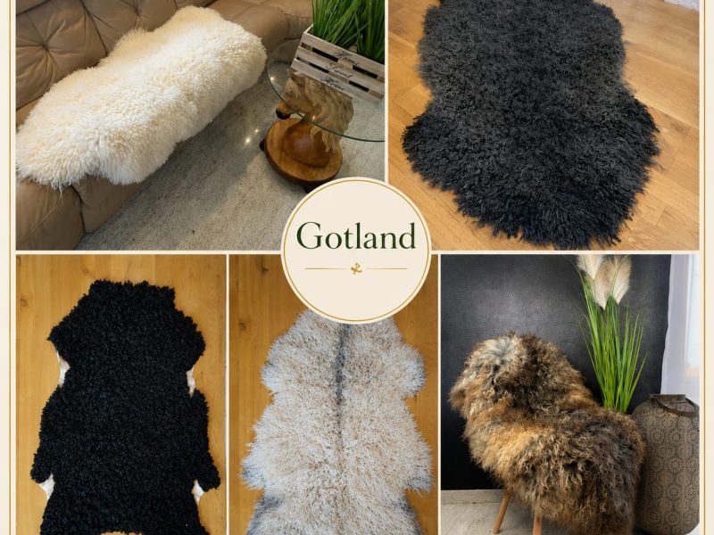 Premium curly Gotland Sheepskins