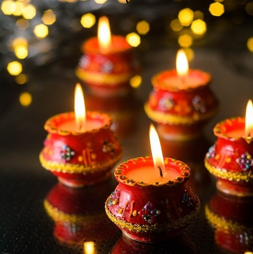 Traditional Terracotta Candles – Kalash, Diya & Tulip Designs
