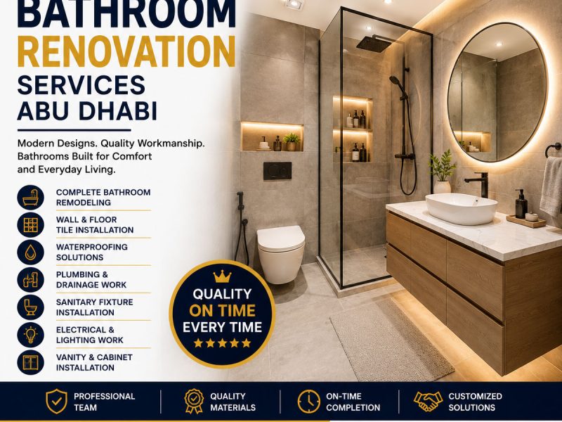 Bathroom Renovation Services Abu Dhabi
