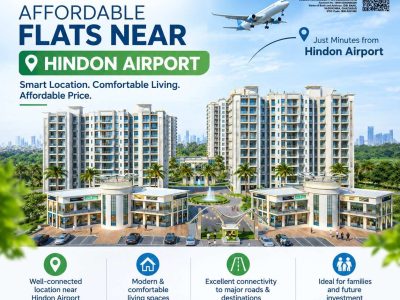 Affordable Flats Near Hindon Airport for Comfortable Living