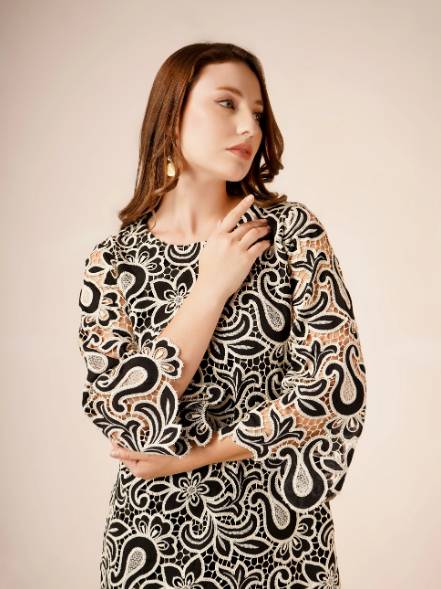 White cutwork co ord set