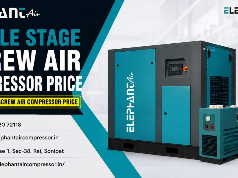 single stage screw air compressor price