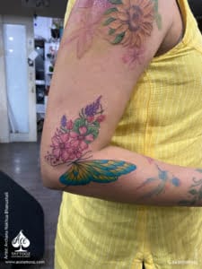 Floral Tattoo on Forearm: Botanical Beauty with a Modern Edge
