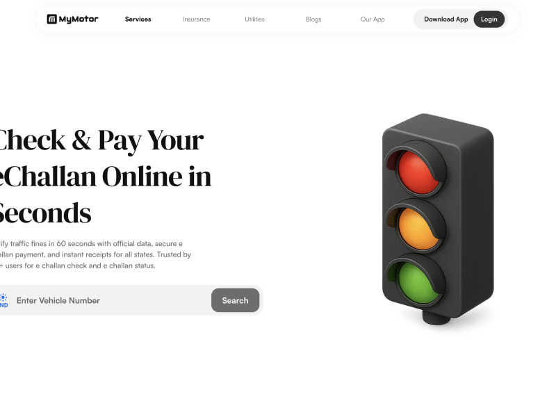 Check Challan & Pay Online with MyMotor