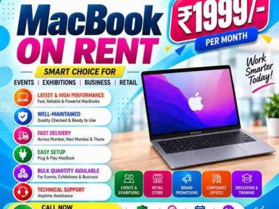 MacBook on Rent – Starting @ ₹1,999/-