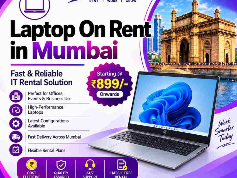 laptop on rent at Rs 899/- Mumbai,Thane, Navimumbai