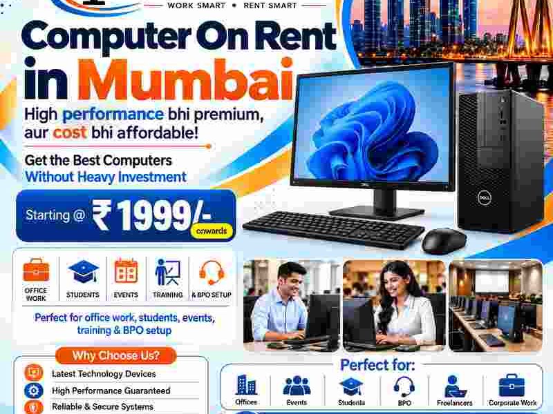 🖥️ Computer On Rent in Mumbai Starting @ ₹1999/-