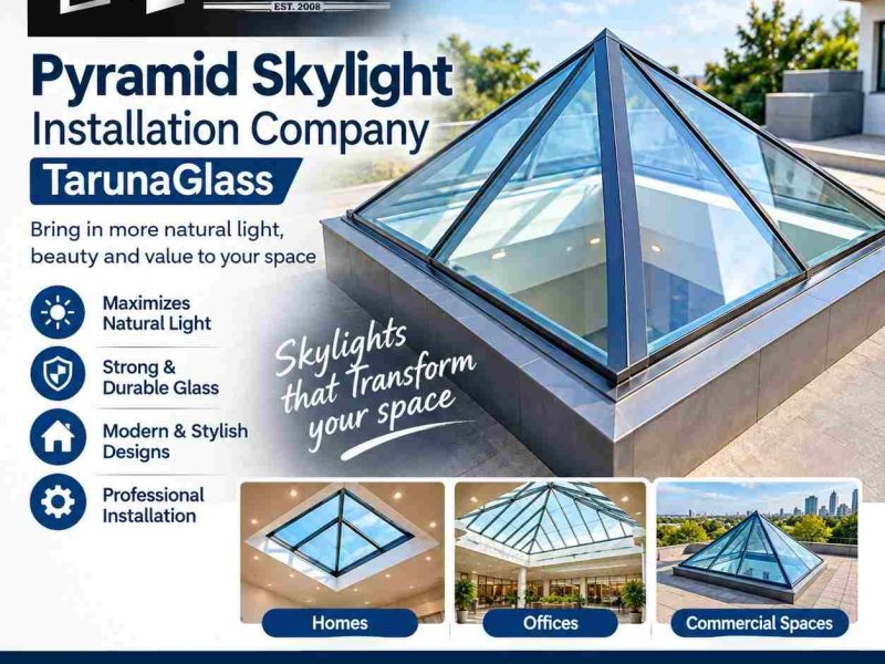 Pyramid Skylight Installation Company | Tarunaglass