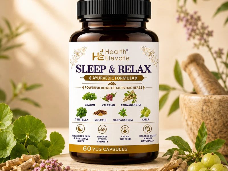 Health Elevate Sleep & Relax: Ayurvedic Sleep Aid with Brahmi, Ashwagandha & Valerian – Honest Review