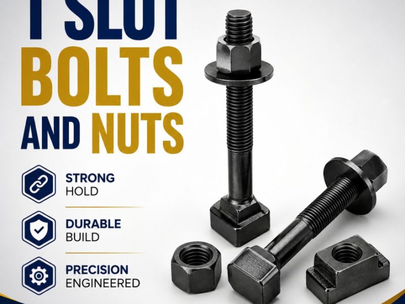 Durable T Slot Bolts and Nuts for Machine Table Setup