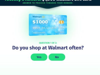 Enter for a Chance to Win a $1000 Walmart Gift Card