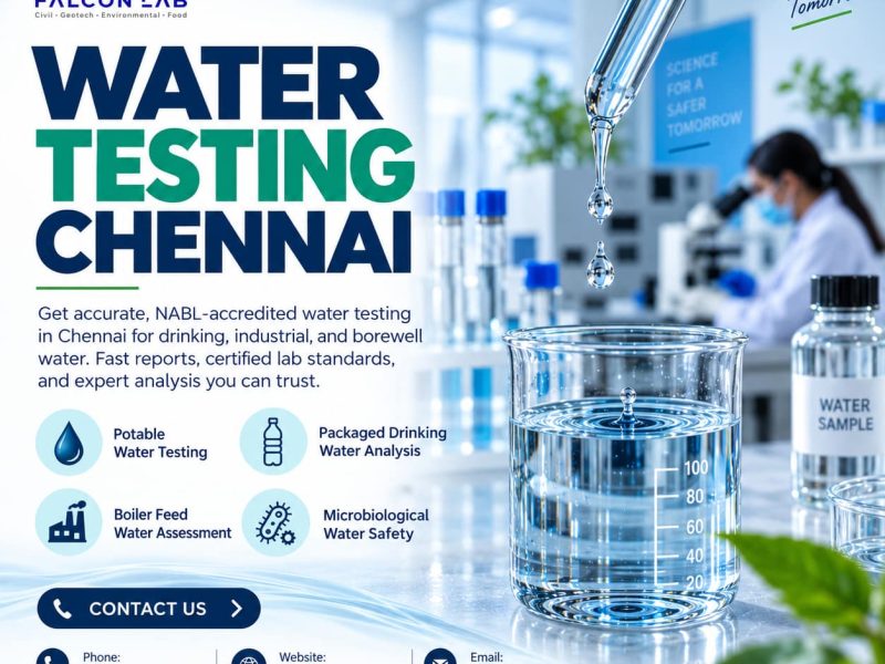 Water Testing Chennai – Reliable Water Quality Testing Services
