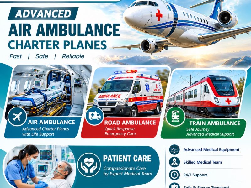 Panchmukhi Emergency Air Ambulance in Hyderabad- coordinated hospital-to-hospital transfer