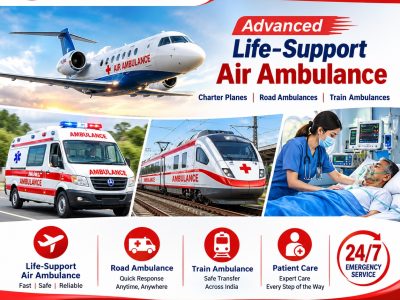 Panchmukhi Air Ambulance Services in Chennai- ICU supported medical transport
