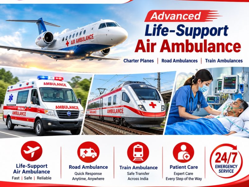 Panchmukhi Air Ambulance Services in Chennai- ICU supported medical transport