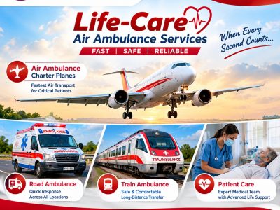 Panchmukhi ICU Air Ambulance in Mumbai- well protected environment