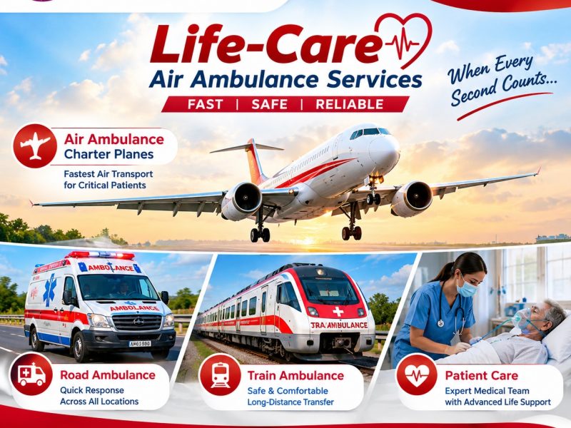 Panchmukhi ICU Air Ambulance in Mumbai- well protected environment
