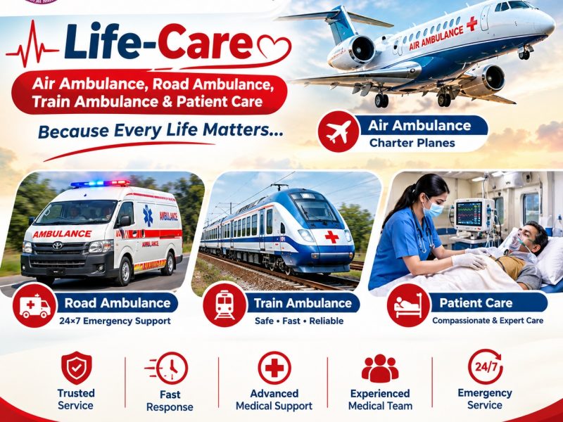 Panchmukhi Air Ambulance in Patna- Making Medical Transfers Efficient