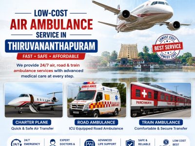 Panchmukhi Air Ambulance Cost from Thiruvananthapuram- Long-Distance Patient Transportation at Lower Price