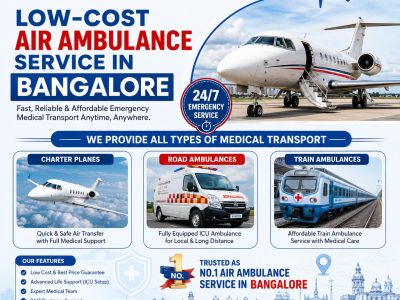 Panchmukhi Low Cost Air Ambulance in Bangalore- Cost efficiency lay while conducting transfer