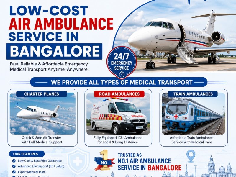 Panchmukhi Low Cost Air Ambulance in Bangalore- Cost efficiency lay while conducting transfer