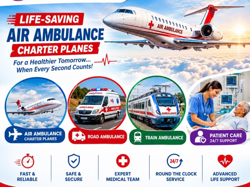 Panchmukhi Affordable Air Ambulance in Patna- Critical Care Transfer arranged with appropriateness