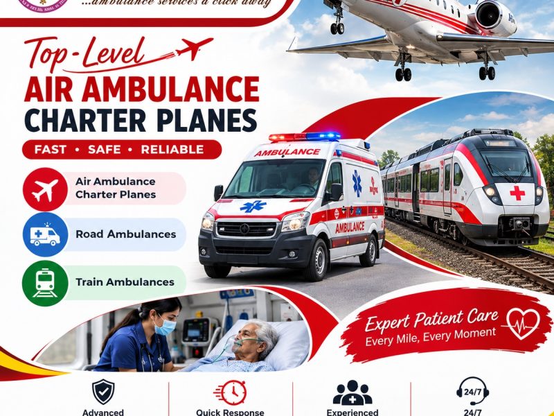 Panchmukhi Air Ambulance in Patna- smooth patient movement