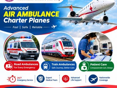 Panchmukhi Emergency Air Ambulance in Thiruvananthapuram- Interstate Patient Transfer without causalities