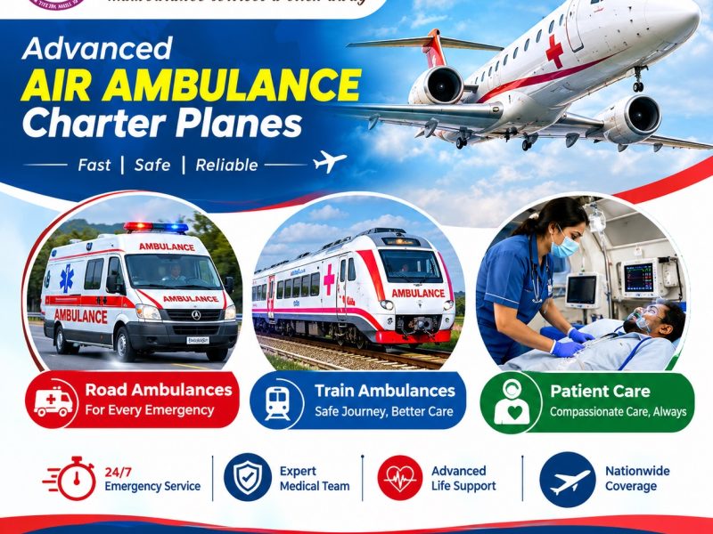 Panchmukhi Emergency Air Ambulance in Thiruvananthapuram- Interstate Patient Transfer without causalities