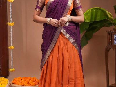 Which Silk Half Saree Designs Are Suitable for Traditional Celebrations?