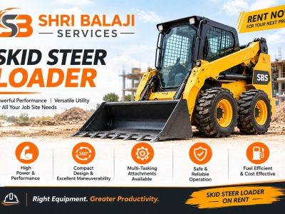 Skid Steer Loader for Parking Area Development