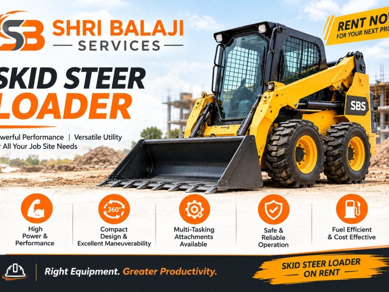 Skid Steer Loader for Parking Area Development