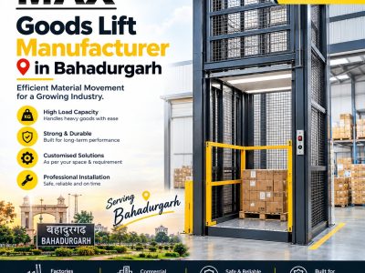 Goods Lift for Industrial Workshops and Storage Areas in Bahadurgarh