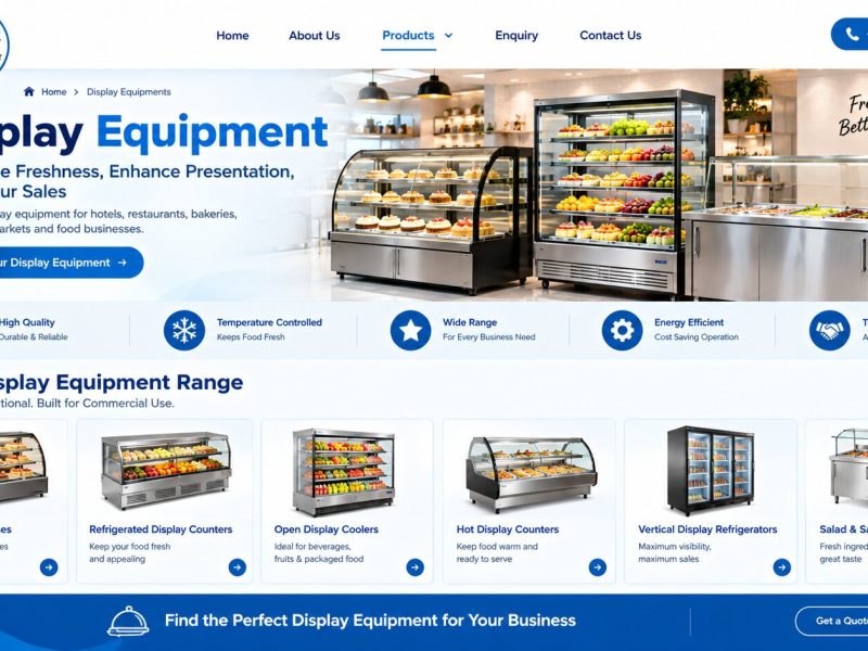 Reliable Display Equipment for Commercial Food Presentation