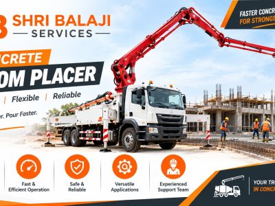 Concrete Boom Placer for Industrial Construction Requirements