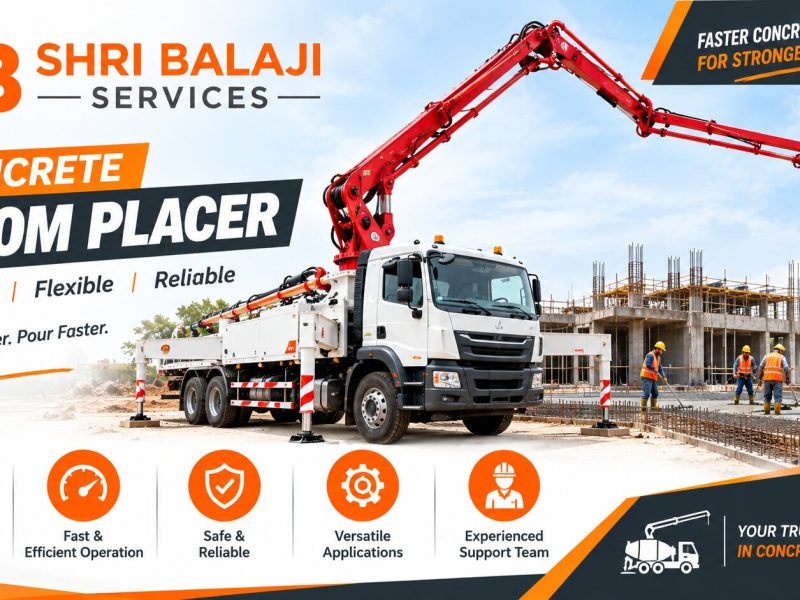 Concrete Boom Placer for Industrial Construction Requirements