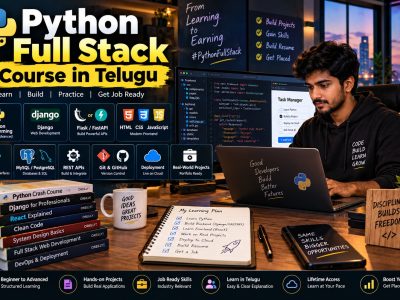 Python full stack course in Telegu
