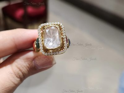 925 Silver Navrang Navratan Ring