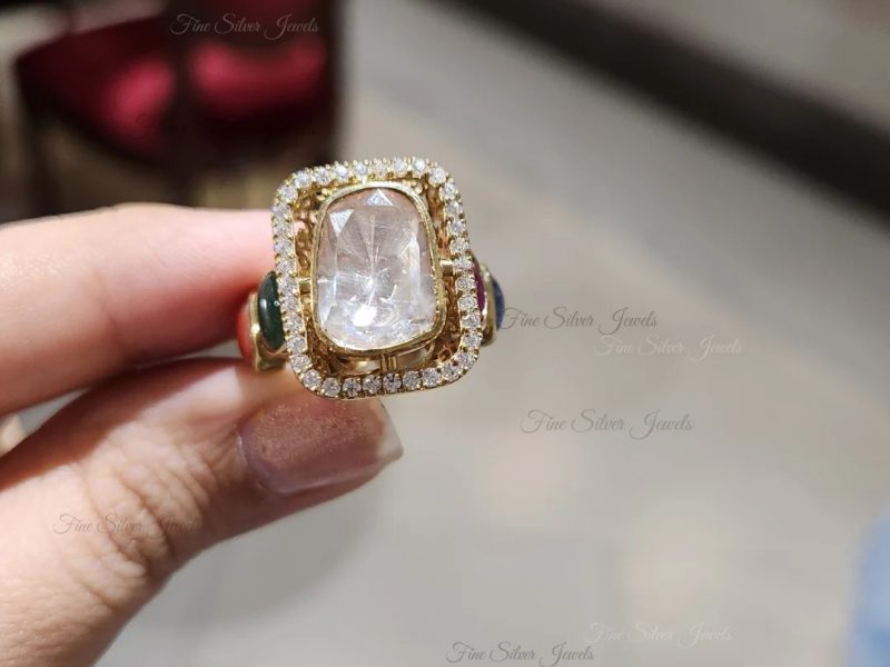 925 Silver Navrang Navratan Ring