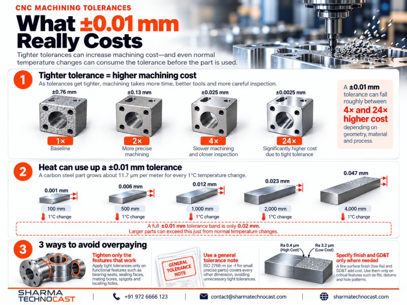 CNC Machining Tolerances: What ±0.01mm Really Costs