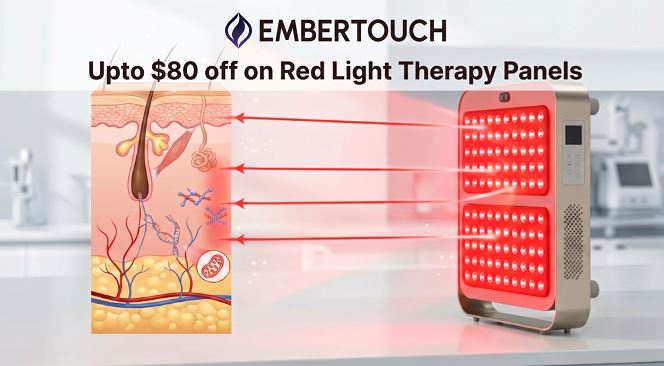 Glow Bright, Pay Less with Embertouch Red Light Therapy Panels