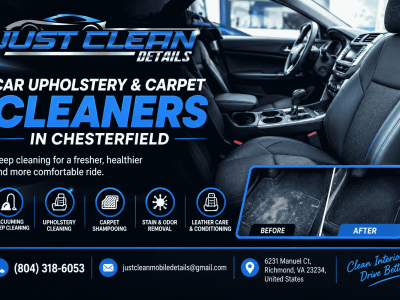 Professional Car Upholstery & Carpet Cleaning in Chesterfield