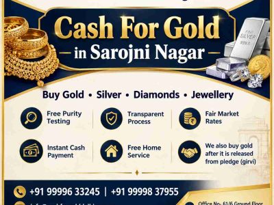 Cash For Gold in Sarojni Nagar with Quick Payment