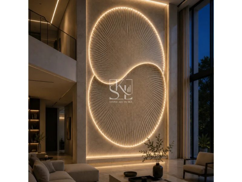 Buy Celestial Wave Natural Stone Wall Design