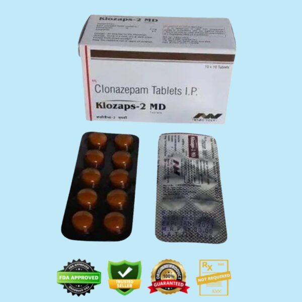 Clonazepam 2mg Klozaps Tablets UK