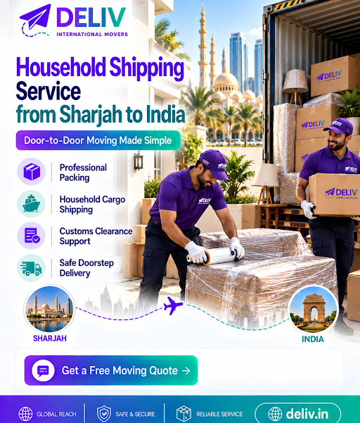 Household Shipping Service from Sharjah to India