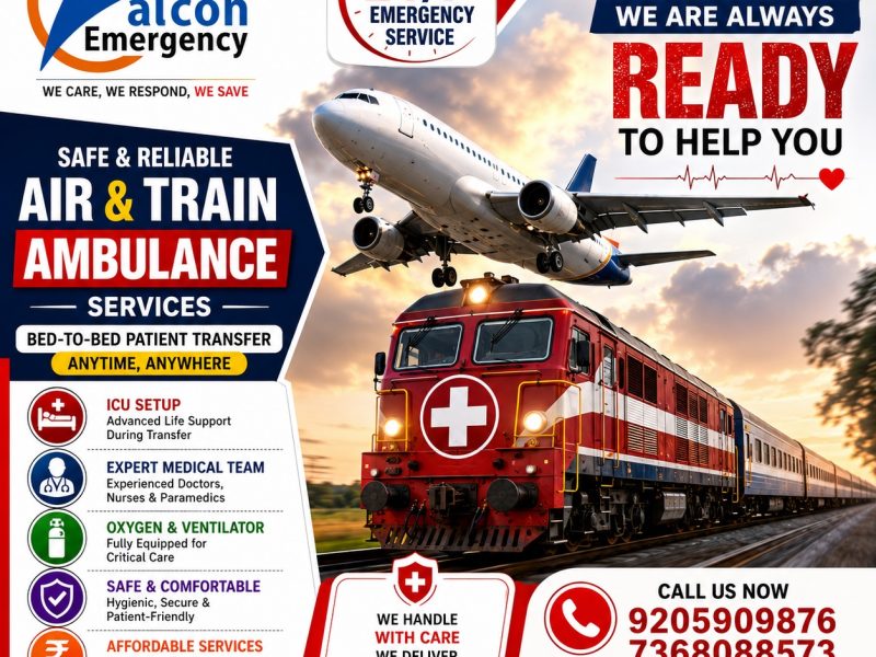 Falcon Train Ambulance Cost from Mumbai- budgeted solution offered during emergency