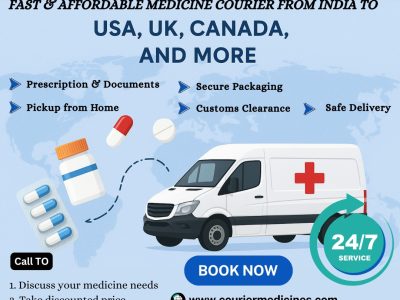 Send Courier medicine from India to Canada