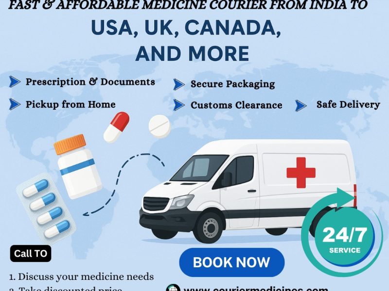 Send Courier medicine from India to Canada